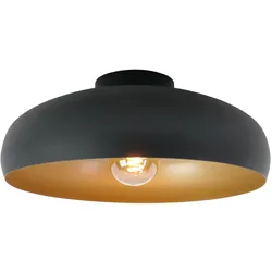 EGLO, Tischlampe, Mogano Plafondlamp - E27 -  Ø40 cm - Mat Zwart / Mat Goud (E27)