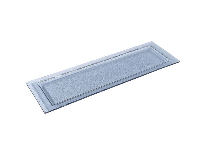 Teller flach Samira rauchgrau Glas 1 Stk