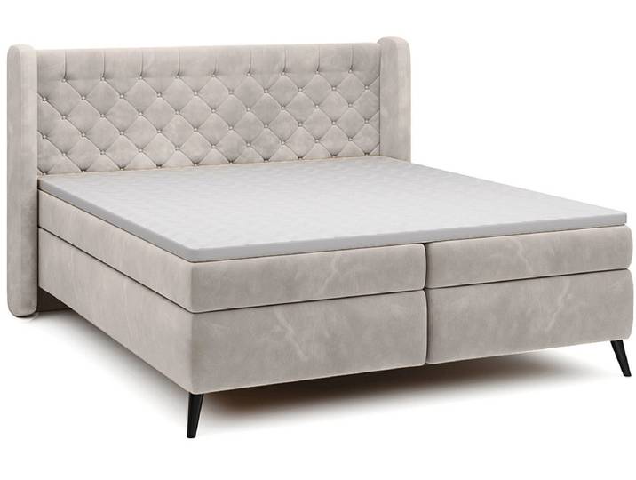 Boxspringbett WERNIGHT MADISON beige 180x200cm weich