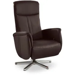 ComfortPlan Sessel Fares L Leder Braun Schoko