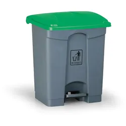 Mehrzweck-Treteimer für mülltrennung, 45 l, 610 x 400 x 400 mm, grün