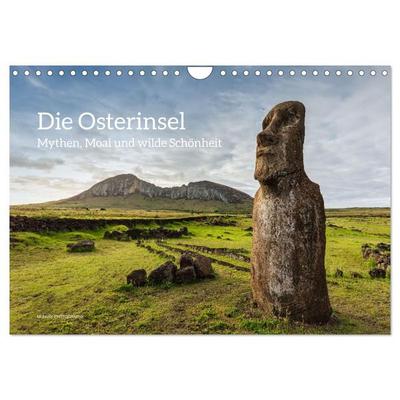 Die Osterinsel – Mythen, Moai und wilde Schönheit (Wandkalender 2026 DIN A4 quer), CALVENDO Monatskalender