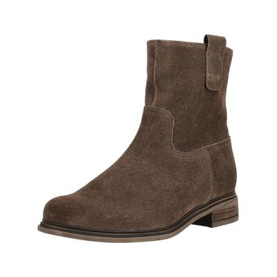 Stiefelette GABOR "Gabor Stiefelette Veloursleder", Damen, Gr. 37,5, braun, Veloursleder, Schuhe Stiefelette