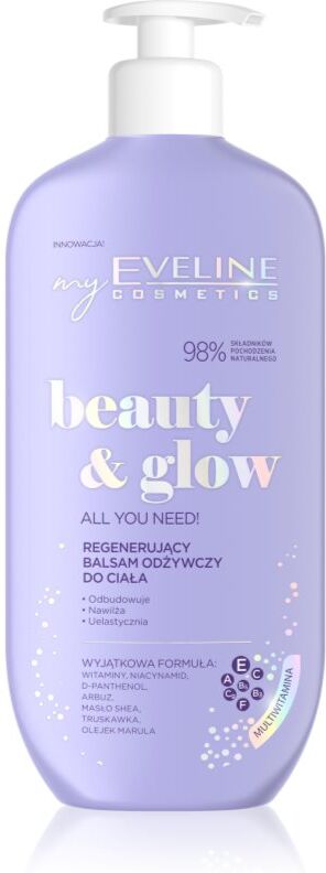 Eveline Cosmetics Beauty & Glow All You Need! baume corps régénérant effet nourrissant 350 ml