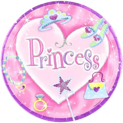 Amscan Pappteller - Prinzessin (8er Pack, 23cm)