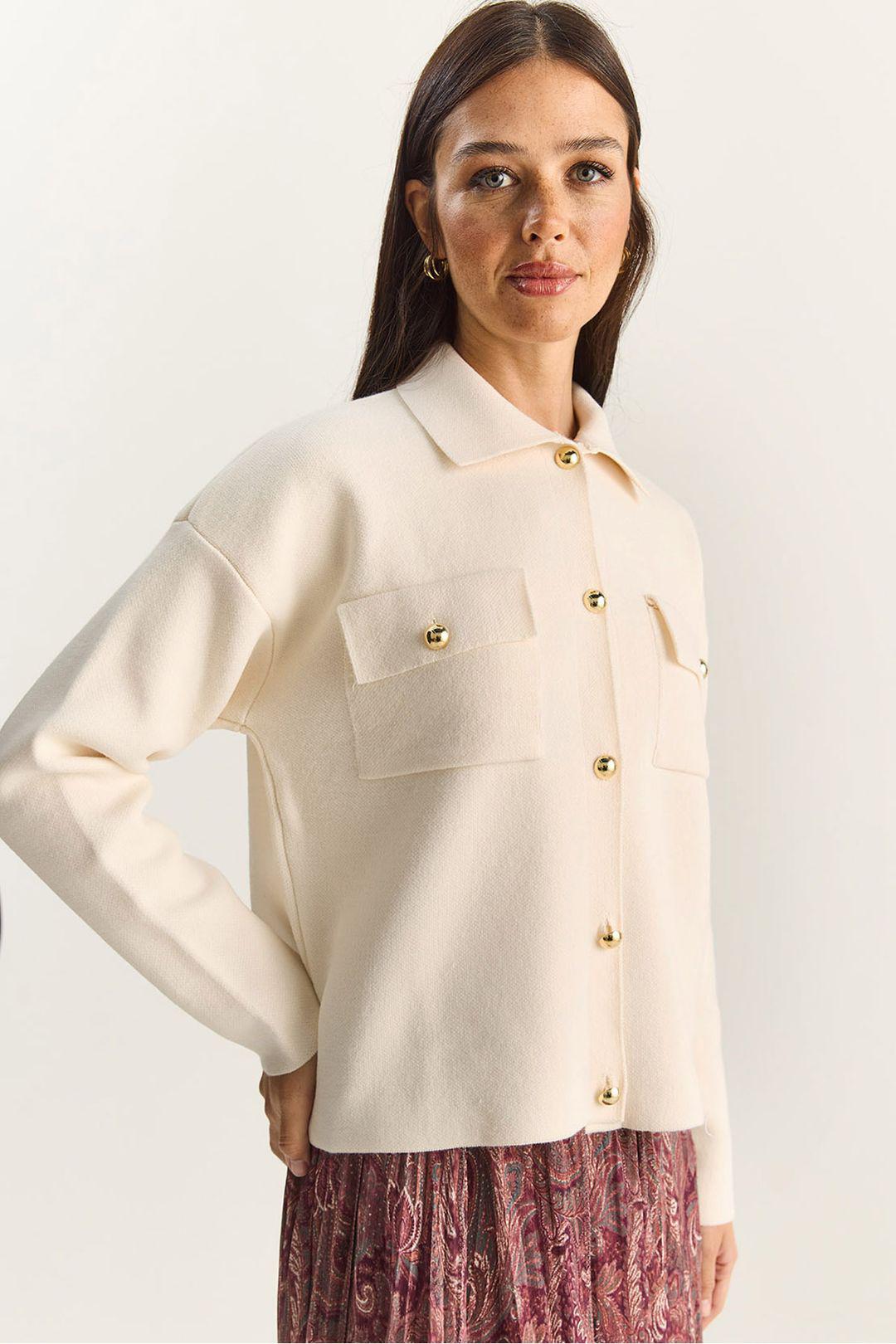 Polo Kraag Cardigan