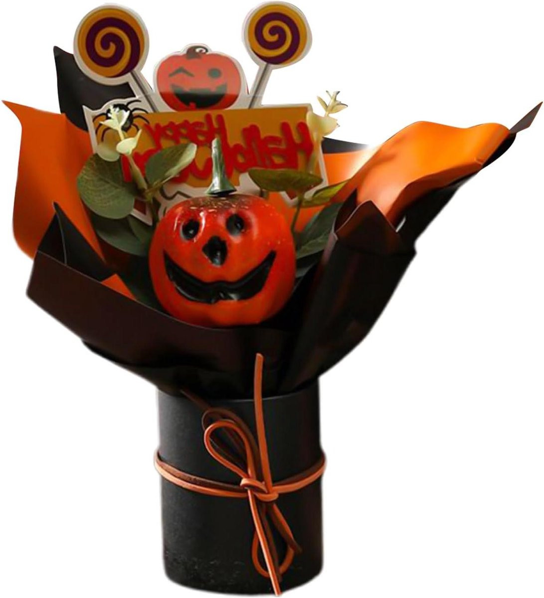 Oranje Kunstbloemen Pompoen voor Herfst Decoratie - 23 x 23 x 23 cm
