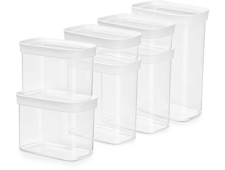 Vorratsdose EMSA N11429 Optima , transparent, Kunststoff, Lebensmittelaufbewahrungsbehälter, Vorratsdose, rechteckig, hygienisch, platzeffizient, Topseller