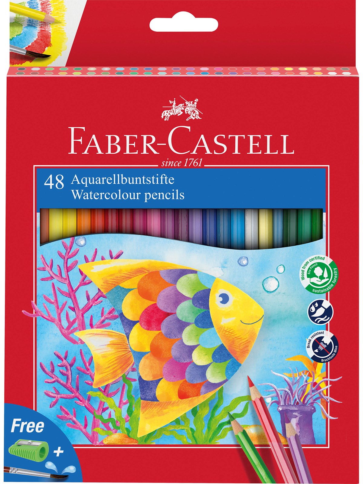 Faber-Castell Buntstift Kinder Aquarell 48erKartonetui