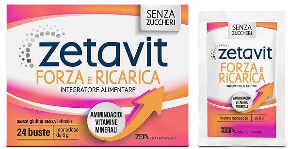 Zeta farmaceutici ZETAVIT FORZA E RICARICA 24 BUSTINE 6 G