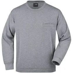 Pocket Pullover "JN924" - XL - grey-heather