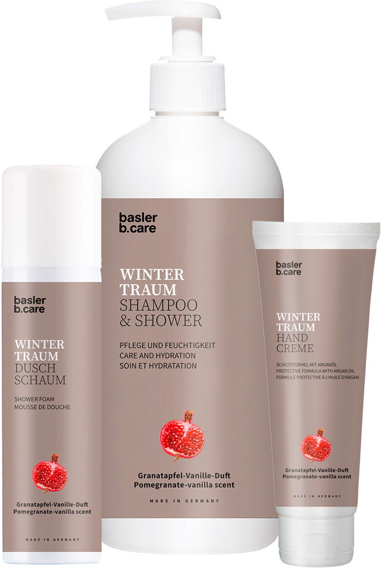 775ml basler Wintertraum Set 3-teilig (Shampoo & Shower 500ml + Duschschaum 150ml + Handcreme 125ml)