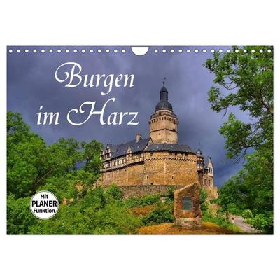 Burgen im Harz (Wandkalender 2026 DIN A4 quer), CALVENDO Monatskalender