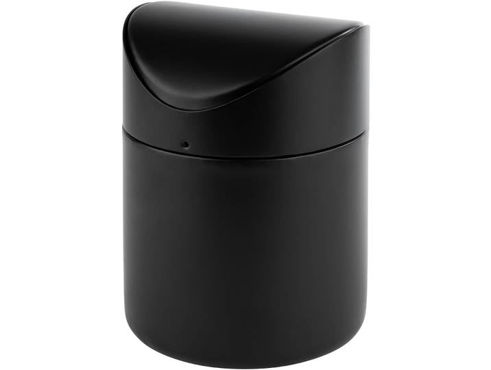 Abfalleimer Aps schwarz Edelstahl B 12 cm 1.2 l - Abfalleimer