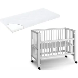 Tissi, Beistellbett, Anstellbett / Beistellbett Sophie inkl. Matratze (40 x 90 cm)