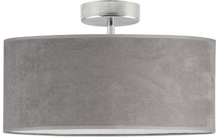 Fairmont Park Vannatter Fabric Semi Flush Mount Grey/Chrome
