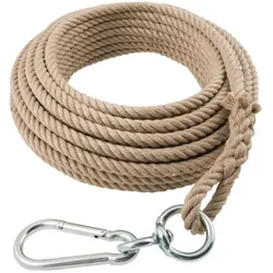 Braun, Seil, Eimerseil 25 m 4-litzig gedreht, mit Schlaufe 18 mm (25 m)