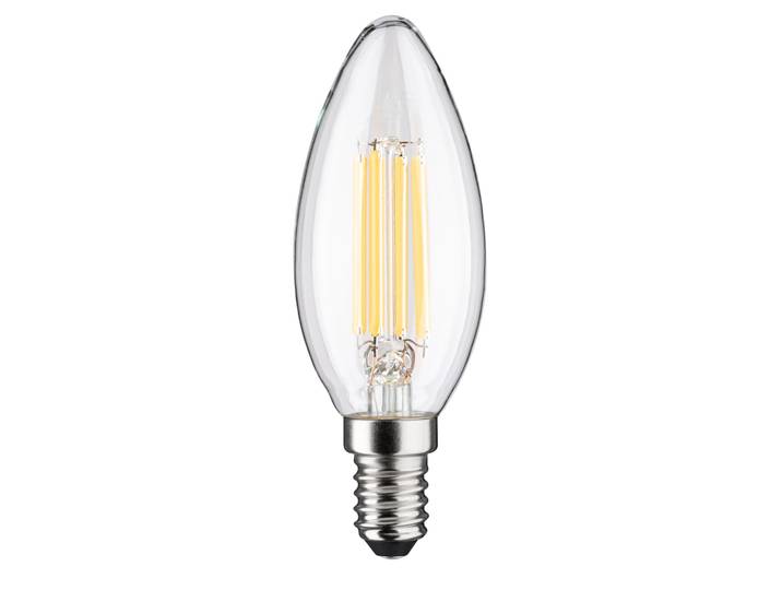 PAULMANN LED-Leuchtmittel Efficient-Line Kerze 840lm 4W 3000K klar 230V , Energieeffizienz: A, transparent, L:10,1cm Ø:3,5cm, Leuchtmittel, LED-Leuchtmittel
