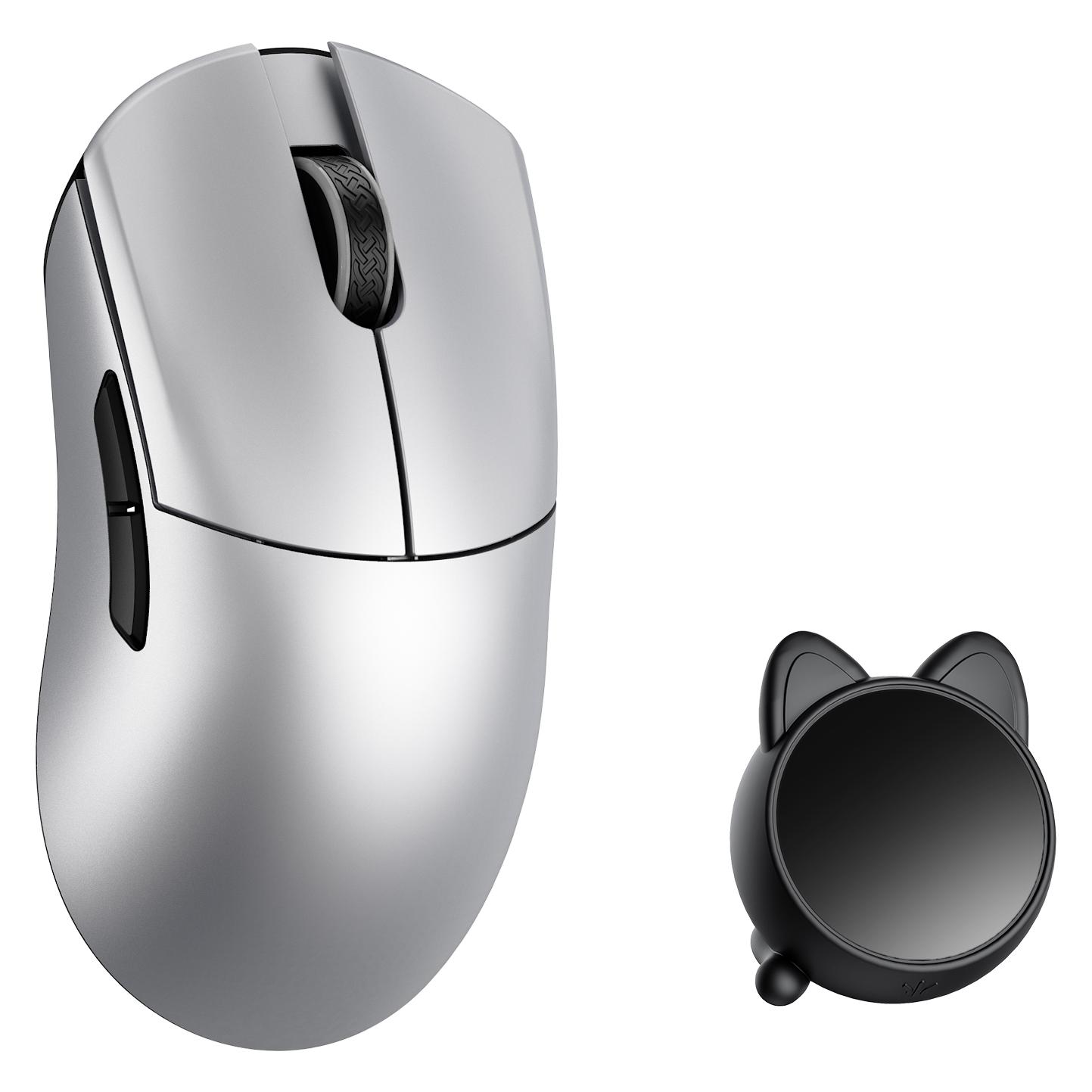 WLMouse Huan - Silver (Omron Optical) Wireless 8K Magnesium Mouse (Kabelgebunden, Kabellos) (HUAN-SILVER-O)