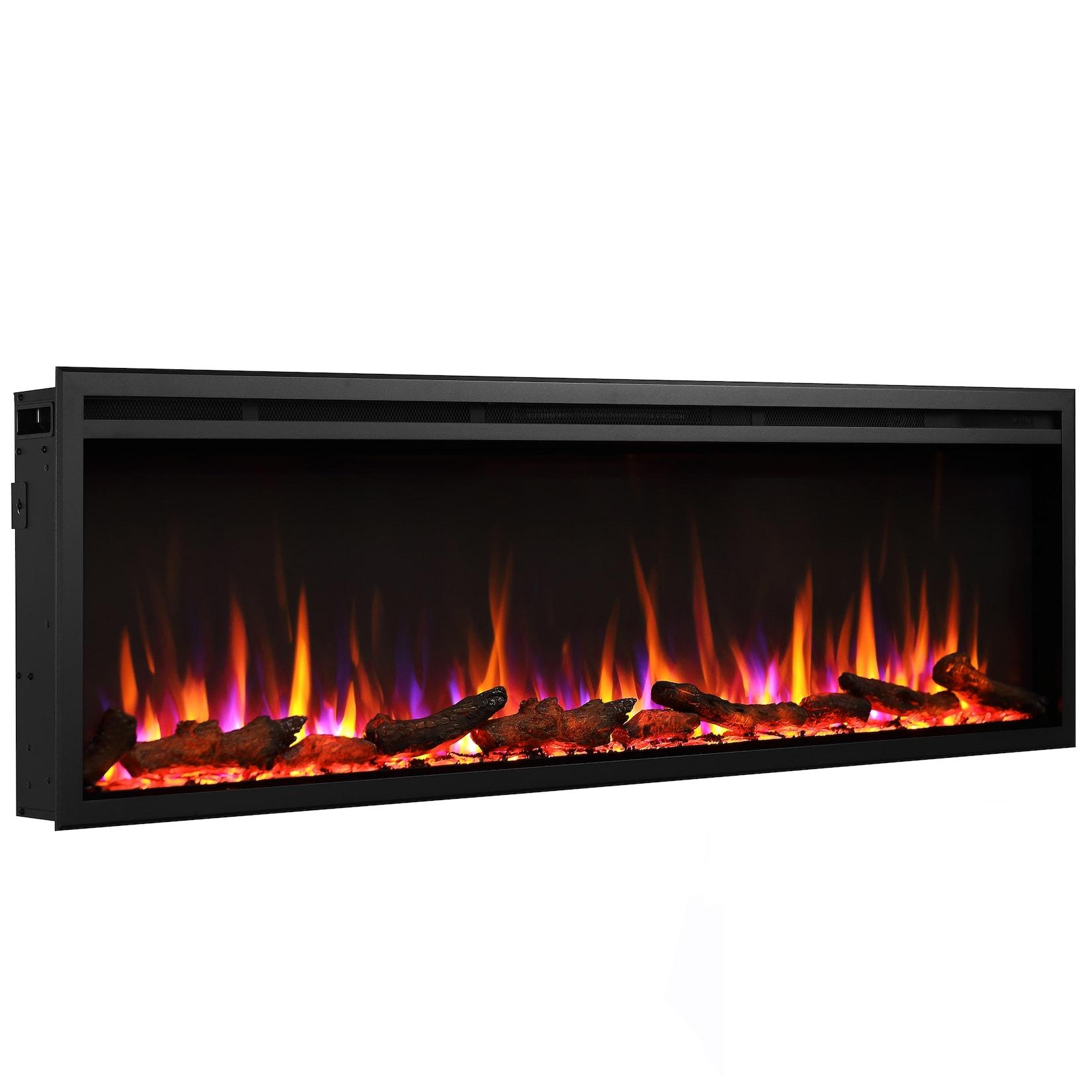BALDERIA Atalanta 60 (schwarz) Elektro Einbaukamin mit Wifi / App