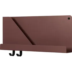 Folded Wandregal 51 x 22 cm rot