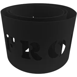 zaun|zu® Sichtschutzstreifen PREMIUM Frohe Weihnachten Tiefschwarz 2,55m