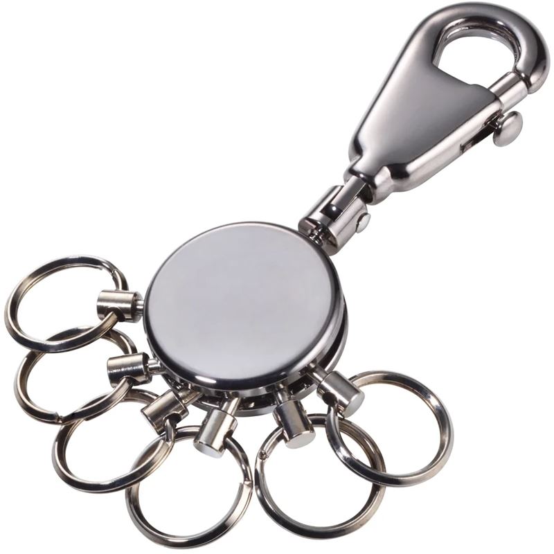 TROIKA Schlüsselanhänger PATENT black chrome