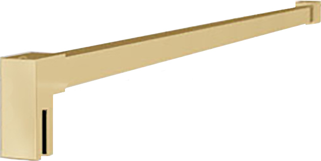 BuyLando LiLy 30x200 cm Walk in Duschwand Duschabtrennung Klarglas Gold