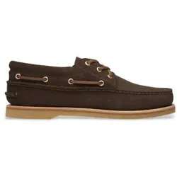 Timberland für Herren. TB0A2QKYEIV1 Bootsschuhe aus braunem Leder, handgefertigt (44 W), Wohnung, Schnürsenkel, Lässig