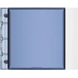 Bticino, Zubehör Gebäudesicherheit, Frontblende Infomodul Allwhite