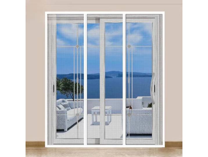 Rideau de porte magnétique anti-buée et anti-insectes, rideau invisible à fermeture automatique, rideau de porte personnalisé de grande taille