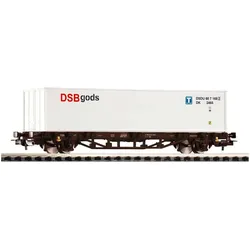 Piko Containertragwg. Lgjs DSB V beladen mit 40Container DSB (Spur H0)