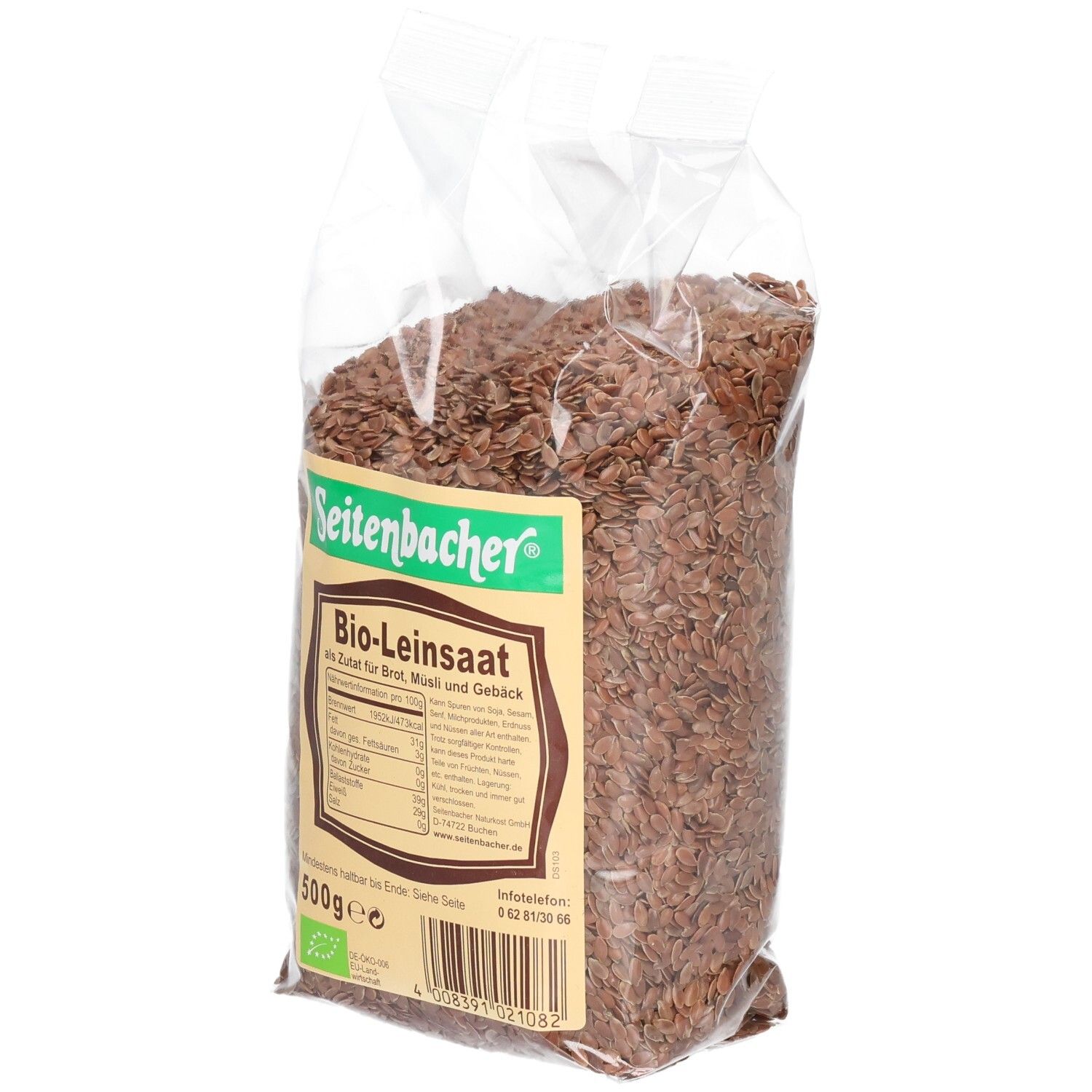 Seitenbacher Bio Leinsaat 500 g Leinsamen