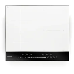 Klarstein DualTone Hybrid Induktionskochfeld | Flex Zone | LED Display | Slider Control | 7200 W Weiß