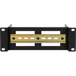 Dsit 2HE DIN Hutschiene für 10" Schränke - in der Tiefe verstellbar, Serverschrank Zubehör