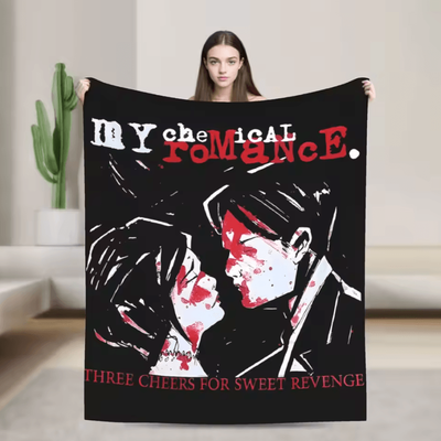 Inspire Curations My Chemical Romance Rock Band Flannel Throw Blanket 1 102x127cm