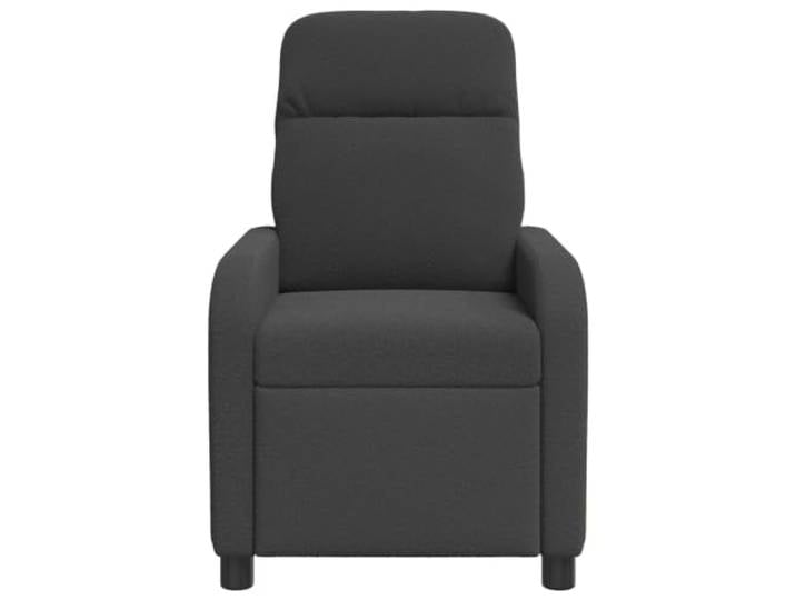 Recliner Sessel Dunkelgrau Boucle mit verstellbarer Rückenlehne 115-160 Boucle-Gewebe, Schaumstoff und Volk, modernes Design, einfache Armlehnen, solide Beine, fliegende Pflege