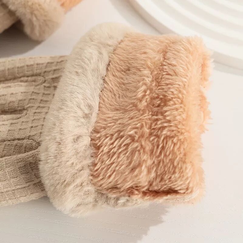 INF Touchscreen Warme Winddichte Handschuhe - Fleecegefütterte Thermohandschuhe für winterliche Outdoor-Aktivitäten Khaki