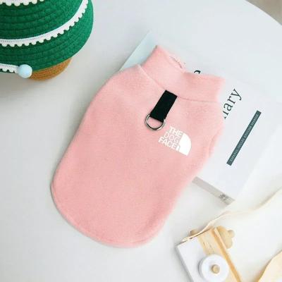 Inspired Living CozyGuard Fleece Dog Sweater Warm Winter Pet Clothing For Small Breeds pink l