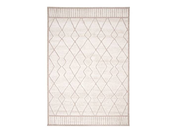 Tapis design inspiration ethnique avec effet relief beige 200 x 290 cm