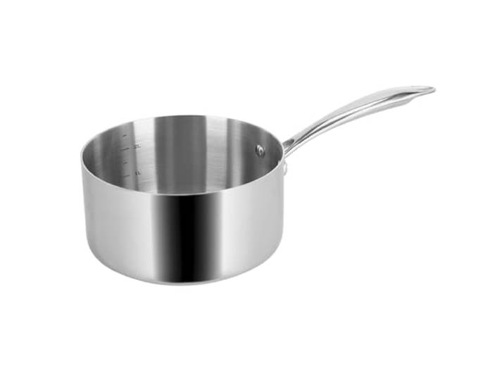Sitram RAPSODY 710781 Casserole Inox Triply 3 Couches Ø20 cm 2\,8 L – Acier Inoxydable 18/8 Sans Revêtement ni PFAS – Tous Feux dont Induction – Compatible Four et Lave-Vaisselle
