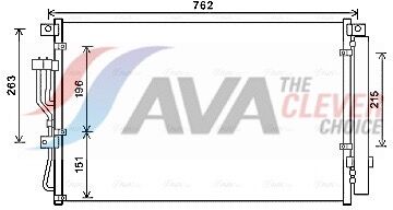 Ava Clever Choice Kondensator, Klimaanlage Hy5345d Für Hyundai