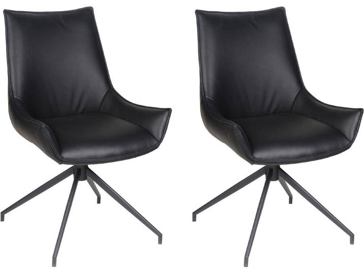 Home affaire Esszimmerstuhl Firenze (Set, 2 St), Drehstuhl Firenze black