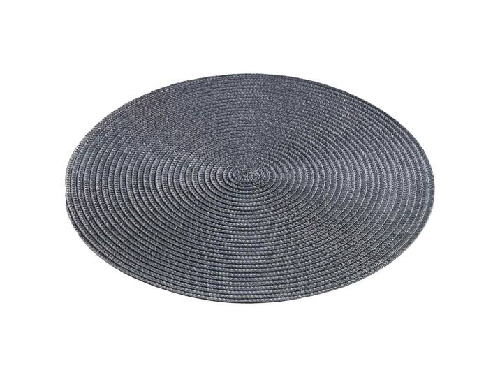 Tischset rund, Platzdeckchen aus Polypropylen, grau, 35 x 35 cm