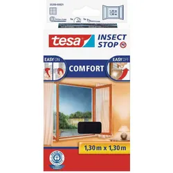 TESA  tesa® Insect Stop Fliegengitter Fliegengitter für Fenster anthrazit 130 x 130 cm