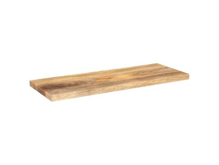 KGHFDVB Tischplatte Mango 70 x 40 x 3,8 cm Massivholz Natur natürlichem Massives Mangoholz mit natürlichem Finish, rustikale Holzmaserung, für Esstisch und Gewerbe, 70 x 40 cm Platte, nur