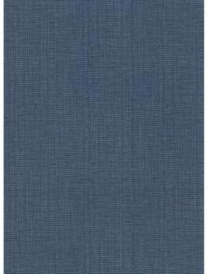 Warner Claremont Indigo Faux Grasscloth Wallpaper