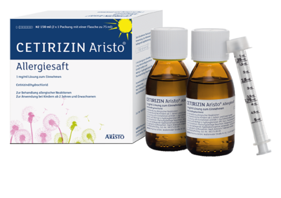 Aristo Pharma GmbH CETIRIZIN Aristo Allergiesaft 1 mg/ml Lsg.z.Einn. 150 ml 13714528