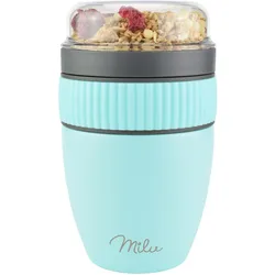 Milu Speisebehälter Müsli-Becher-Set 0,4 l türkis