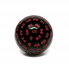 Dice4friends Würfel D100 Black-Red 285804